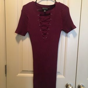 Maroon dress